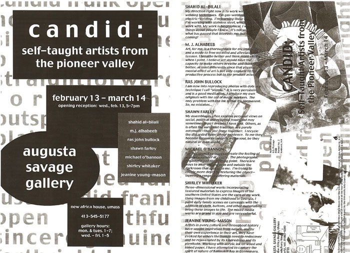 Augusta Savage Gallery Flier